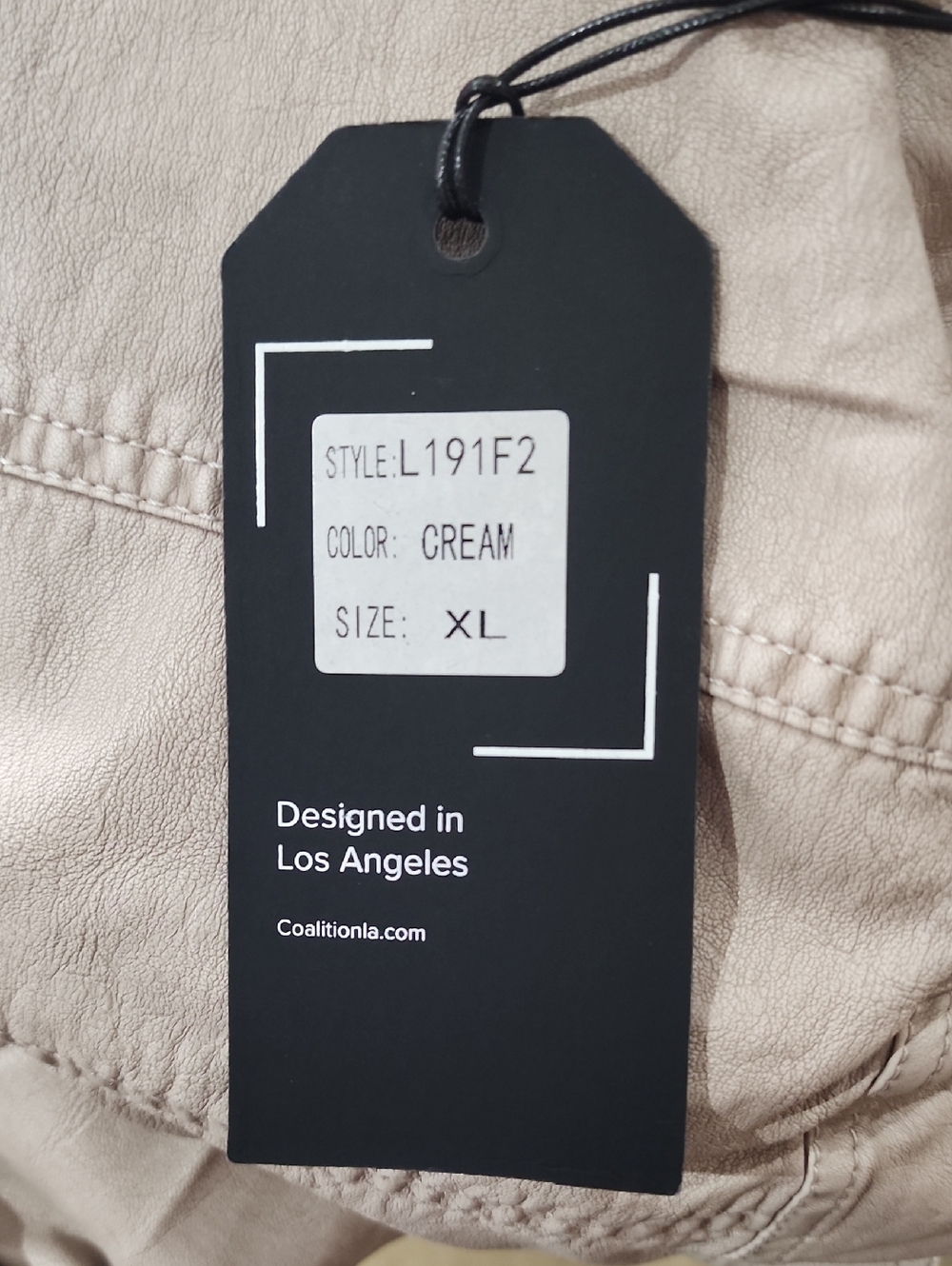 Coalition LA Hooded Moto Faux Leather Jacket New With Tags - Picture 9 of 10